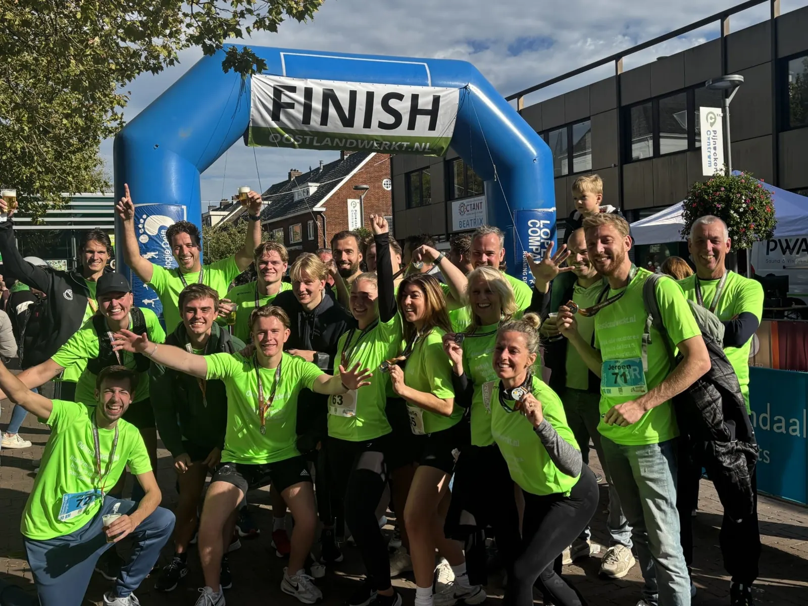Het BURG-team bij de Oostlandrun